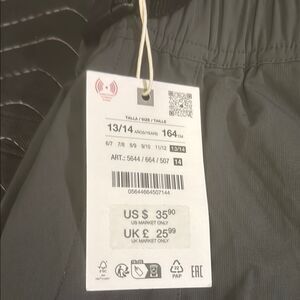 ZARA Gray Elastic Waist Pants